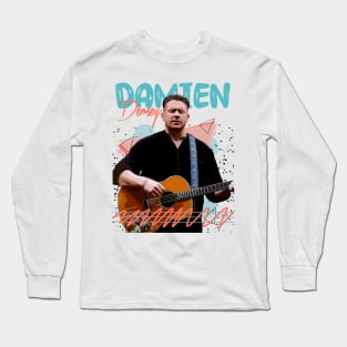 Retro Damien Damsey Fan Art Design Long Sleeve T-Shirt